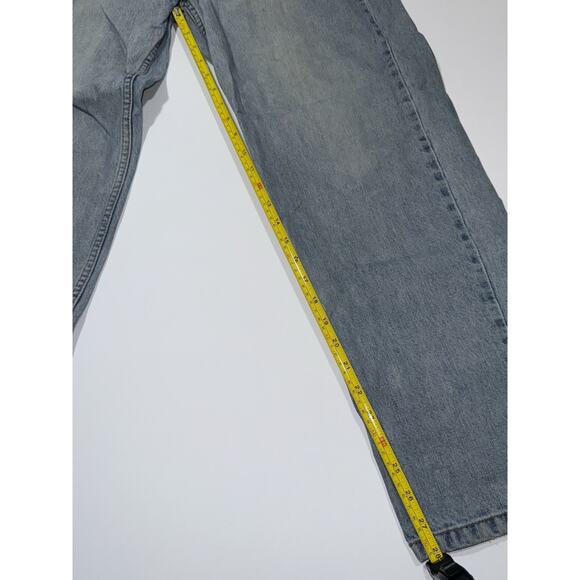 Vtg Levis 550 Jeans Men 34x30 Blue Light Wash Relaxed Fit Y2K Red Tab 2000 0351 - Picture 6 of 11
